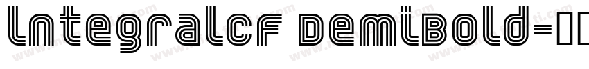 lntegralCF DemiBold字体转换